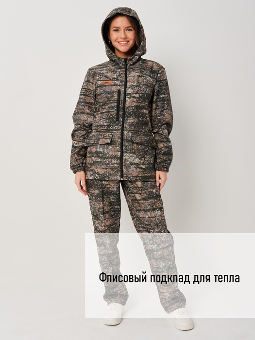 фото Женский демисезонный костюм KATRAN ВОЛГА (полофлис, сити)