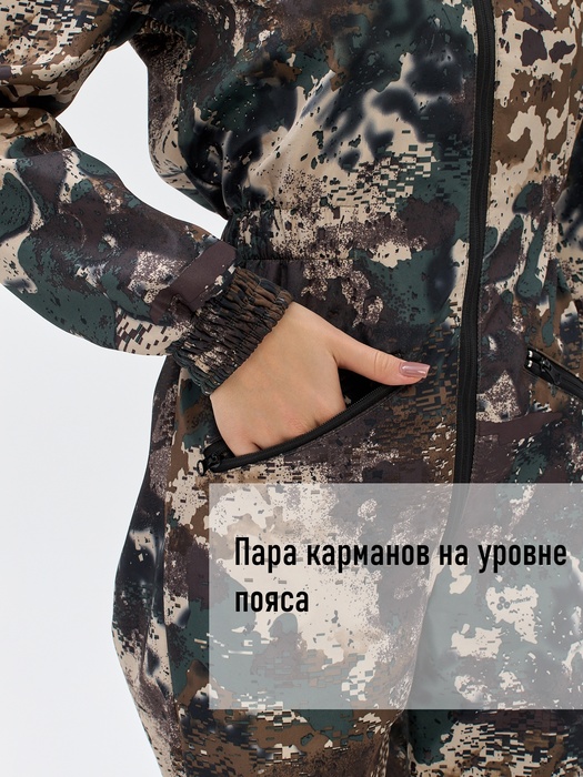 фото Комбинезон женский осенний для охоты и рыбалки KATRAN АМАЗОНКА (полофлис, Вудланд)