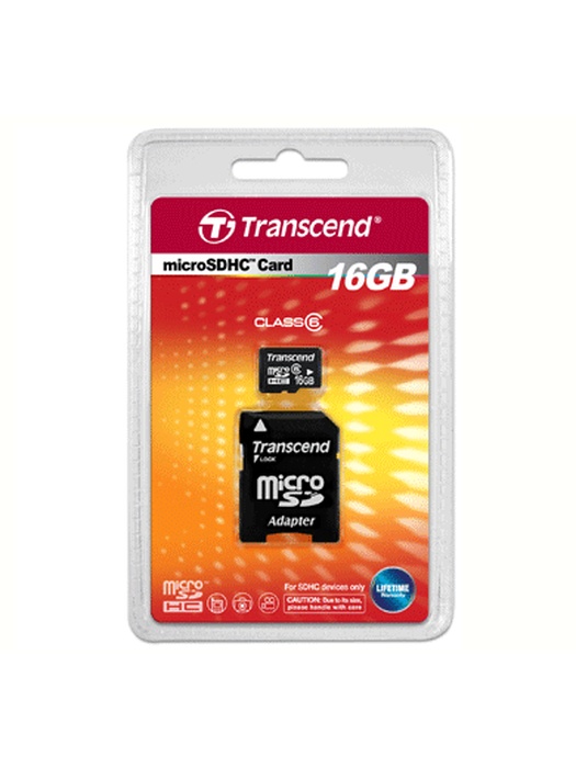 фото Карта памяти microSD (10 Класс) 16Gb, с переходником SD