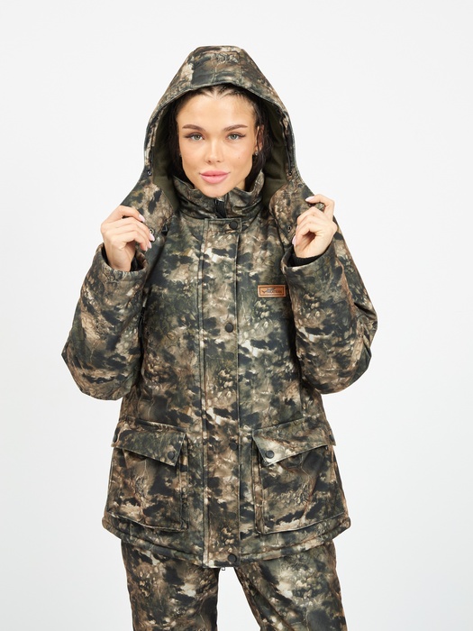 фото Куртка KATRAN КАРЕЛИЯ -20С зимняя женская мембранная утепленная (Алова, хаки кмф)