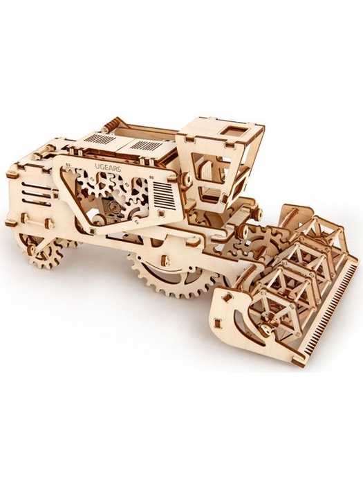 фото  3D деревянный конструктор UGEARS Комбайн