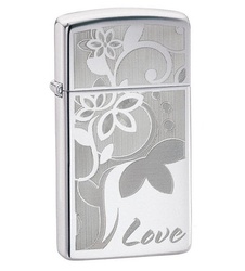 фото Зажигалка Zippo Slim Love Engraving № 24816