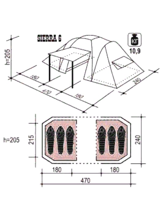 фото Палатка Indiana SIERRA 6