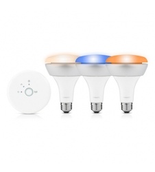 фото Комплект управляемых лампочек+роутер Philips Hue BR30 Connected Downlight Lamps Starter Pack для iPhone/iPad  