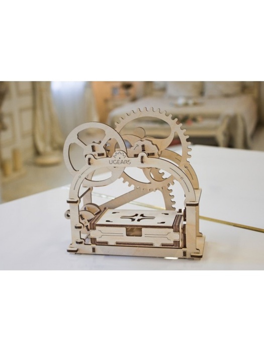 фото 3D деревянный конструктор UGEARS Механическая шкатулка