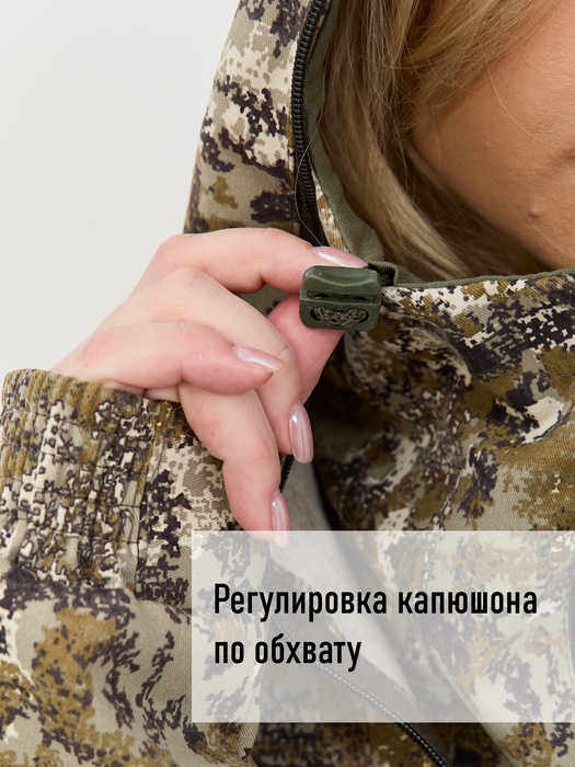 фото Женский костюм противоэнцефалитный антимоскитный KATRAN ИВА (Твил, бежевый КМФ)
