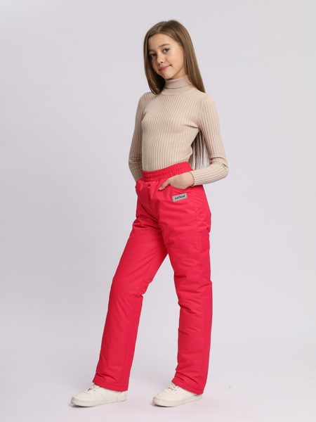 Зимние подростковые брюки для девочек KATRAN Frosty (мембрана, малиновый) - фото 2