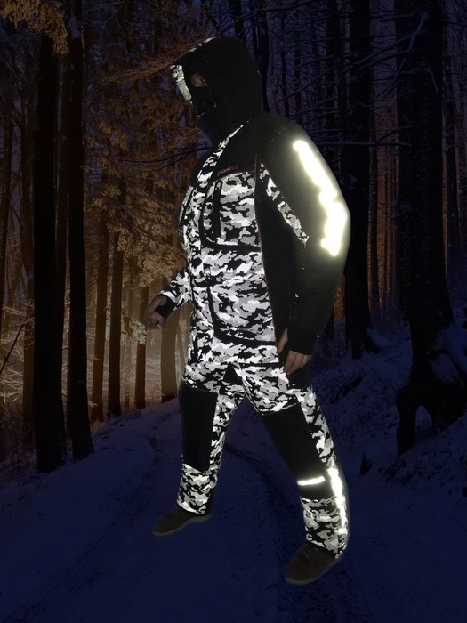 фото Зимний костюм для рыбалки Siberia -45°С (ткань Reflect, светоотражающий) Huntsman
