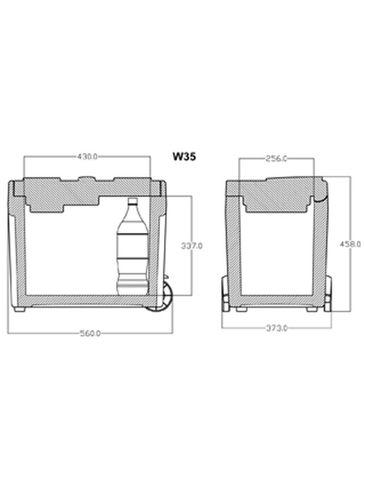 фото Автомобильный холодильник Mobicool W35 35Л AC/DC  12/220В