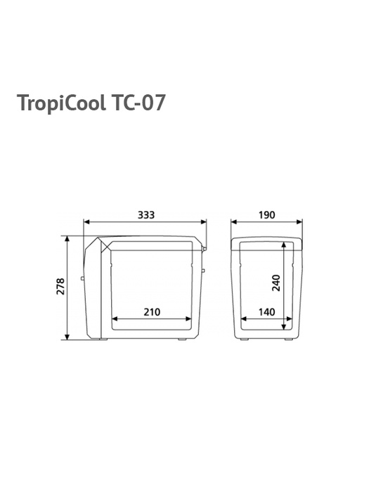 фото Автомобильный холодильник Dometic TropiCool TC-07 7Л 12/230В