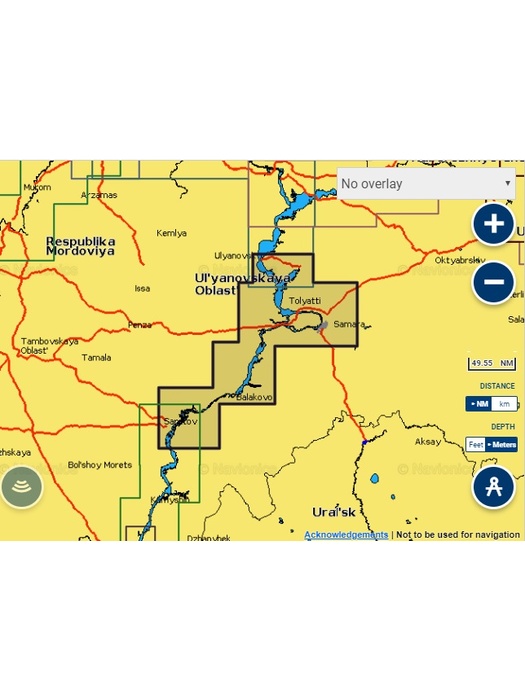 фото Карты Navionics Россия 5G628S2 Ульяновск - Саратов