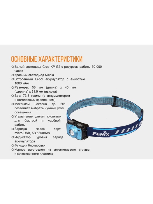 фото Налобный фонарь Fenix HL12R Cree XP-G2 
