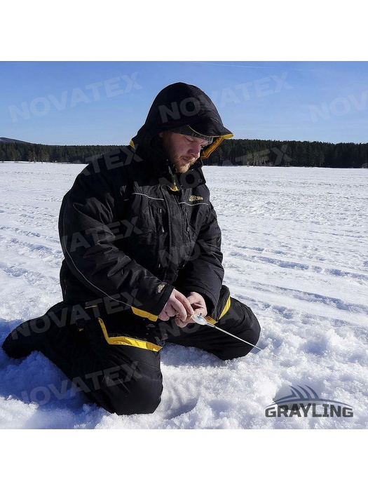 фото Зимний костюм для рыбалки «Селигер» -45° (кошачий глаз, черно-желтый) GRAYLING