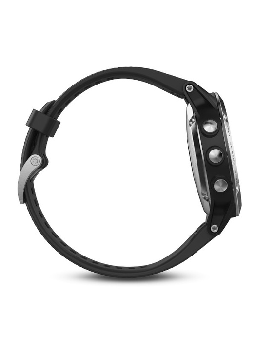 фото Garmin FENIX 5 серебристые с черным ремешком (010-01688-03)