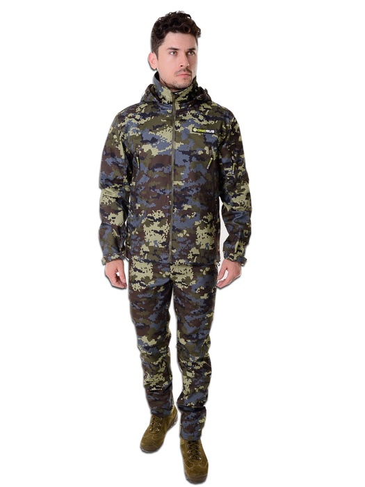 фото Демисезонный костюм для охоты и рыбалки ONERUS "Тактика" (Полофлис, коричневый)