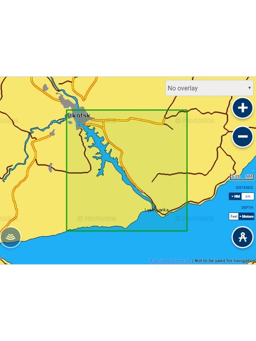 фото Карты Navionics Россия 5G765S о.Байкал, Иркутское водохранилище