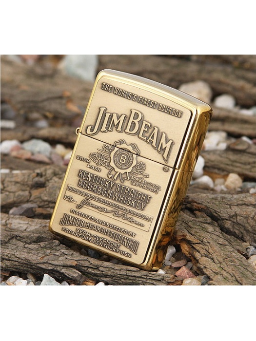 фото Зажигалка Zippo Jim Beam Brass Emblem № 254BJB.929