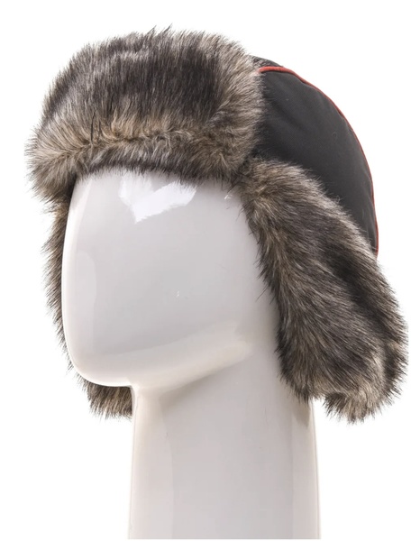 Шапка ушанка зимняя Huntsman Siberia (Серый/Черный, Breathable) - фото 2
