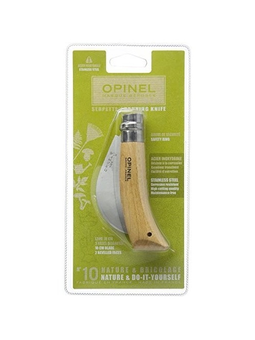 фото Нож садовый Opinel №10 (нержавеющая сталь, блистер)