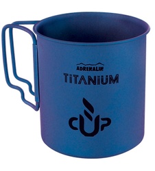 фото Титановая кружка со складными ручками Adrenalin Titanium Cup Blue