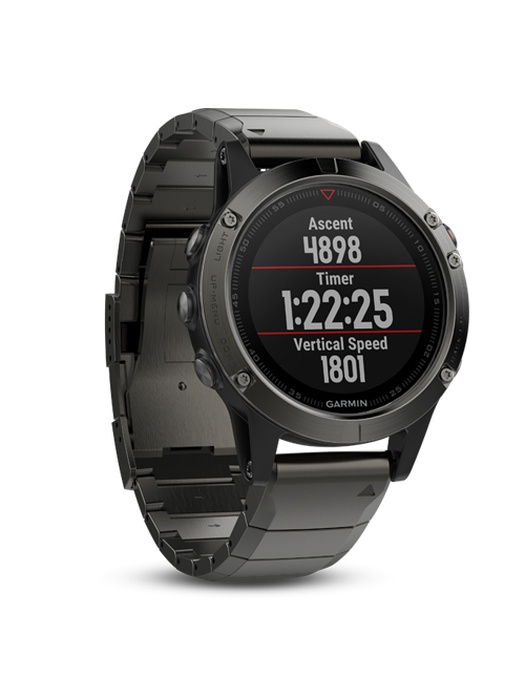 фото Garmin FENIX 5X SAPPHIRE серые с металлическим браслетом (010-01733-03)