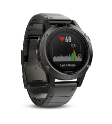 фото Garmin FENIX 5 SAPPHIRE серые с металлическим браслетом (010-01688-21)