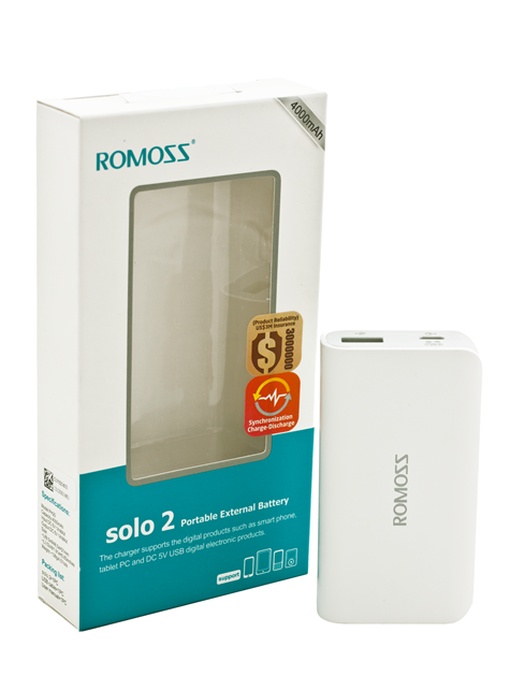 фото Универсальный внешний аккумулятор Romoss Solo 2 (4000 mAh)