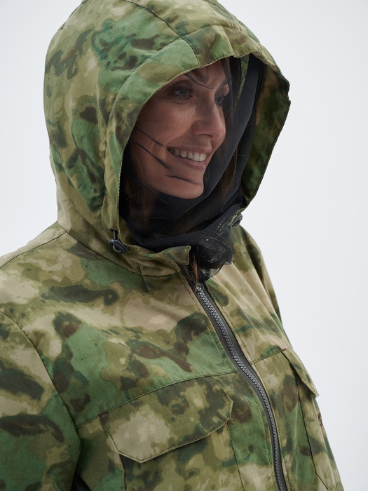 фото Антимоскитный женский костюм для охоты и рыбалки KATRAN ПИЛИГРИМ (Смесовая, зеленый туман)