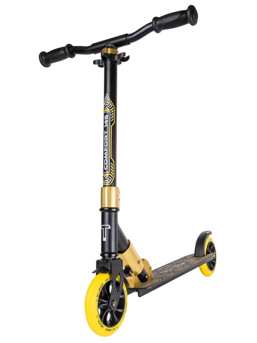 фото Самокат TechTeam Comfort 145R 2022 черно-желтый