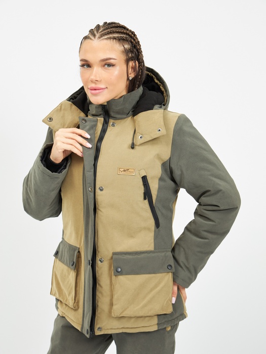 фото Куртка KATRAN Ангара -20С зимняя женская мембранная утепленная (Финляндия, св. хаки)
