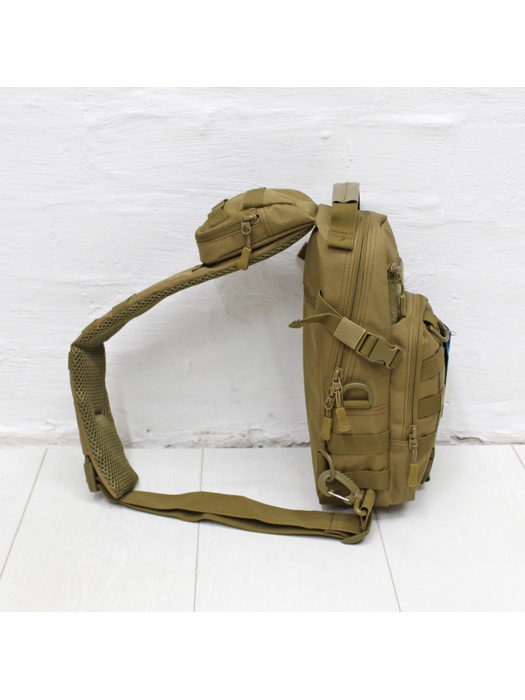 фото Рюкзак сумка однолямочный тактический IFRIT Swag 10 литров, цвет Койот
