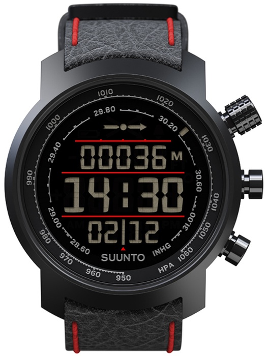 фото Suunto Elementum Terra Black/Red Leather