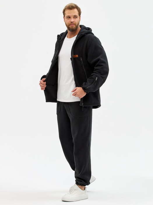 фото Флисовый костюм KATRAN Гриф (флис, черный) с капюшоном