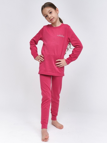 Детское термобельё для девочек KATRAN ЛУФФИ (+5°С до - 25°С) розовый\черный - фото 2