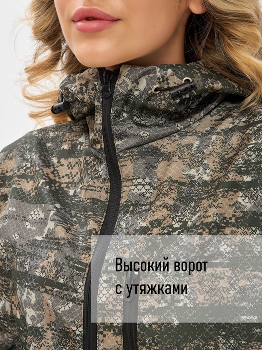 фото Комбинезон женский демисезонный для охоты и рыбалки KATRAN ИВОЛГА (полофлис, соты)