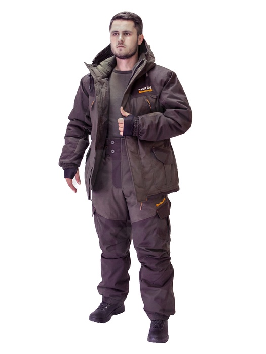 фото Зимний охотничий костюм TRITON Горка -40 (Таслан, хаки) Брюки