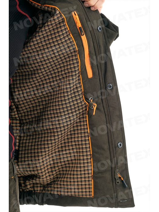 фото Осенний костюм для охоты и рыбалки "Шутер" -15° (замша, хаки) PRIDE