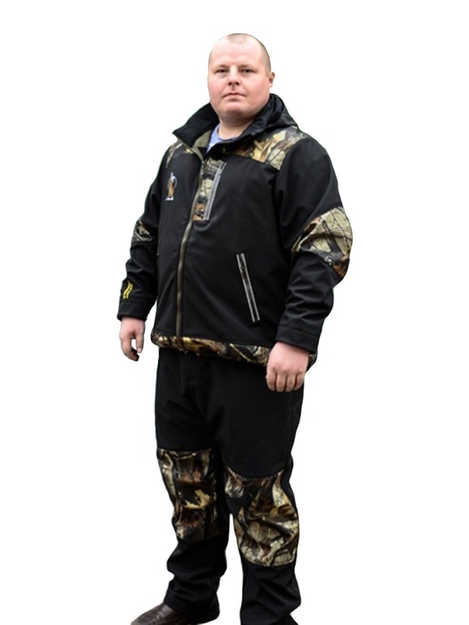 фото Демисезонный костюм для рыбалки и охоты  Aquatic К-04 (Soft Shell,черный)