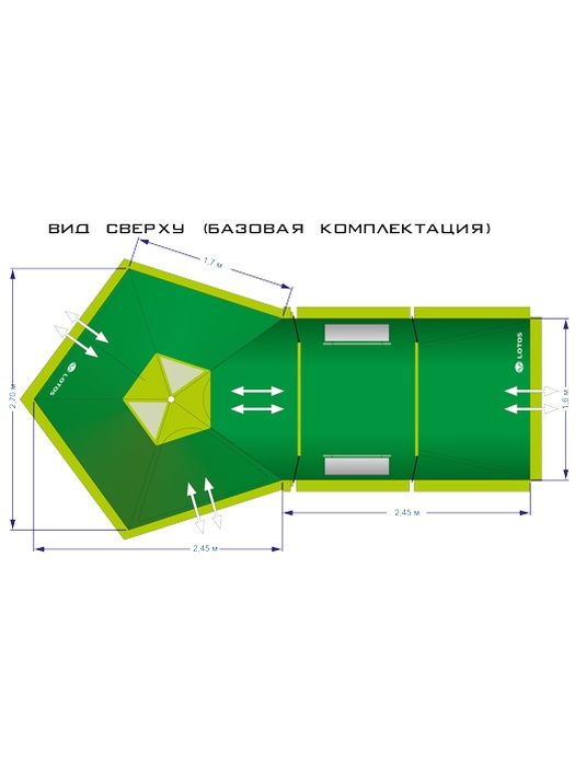 фото Палатка ЛОТОС 3 Саммер (комплект)