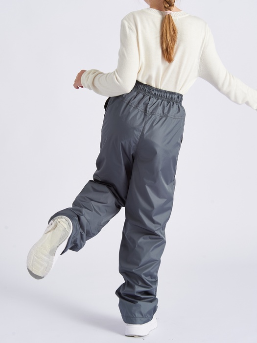 фото Подростковые утепленные осенние брюки для девочек KATRAN Young (дюспо, графит)