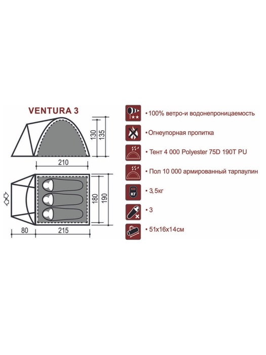 фото Палатка Indiana VENTURA 3