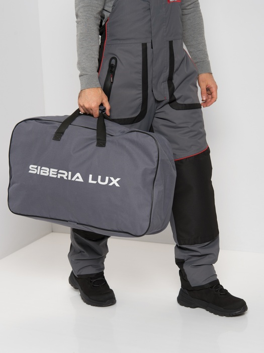фото Зимний костюм для рыбалки Siberia LUX (Breathable, Серый/Черный) Huntsman -45°С