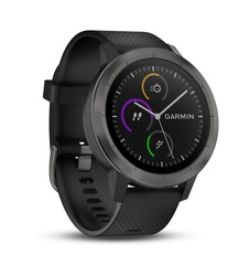 фото Garmin VIVOACTIVE 3 черные с черным ремешком (010-01769-12)