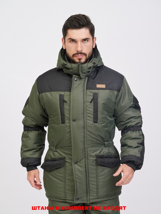 фото Куртка зимняя для охоты и рыбалки KATRAN АРХЫЗ-35°С (Таслан, хаки)