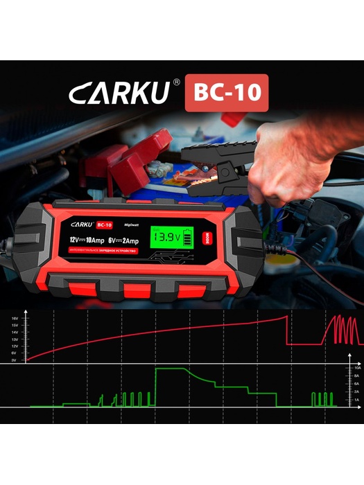 фото Пуско-зарядное устройство Carku BC-10