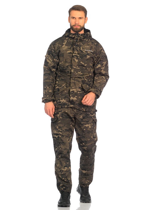 фото Демисезонный костюм Huntsman Горка-3 цвет Черный мультикам ткань Смесовая Рип-Стоп