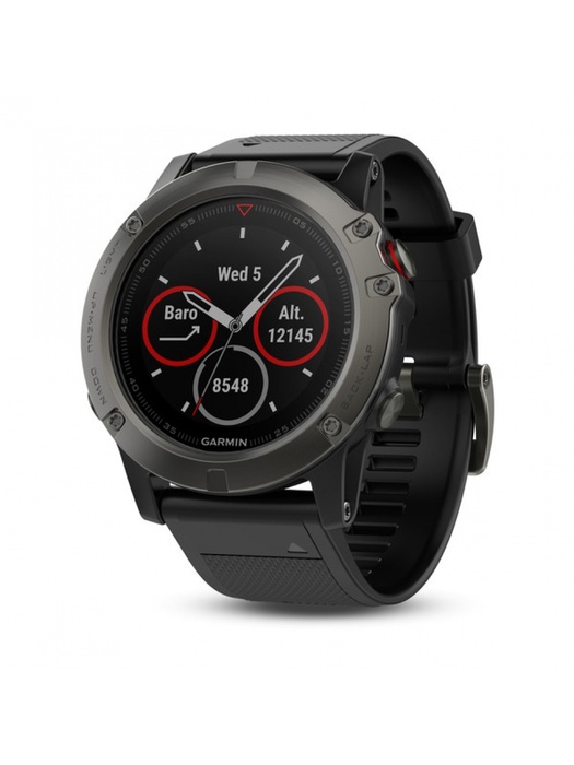 фото Garmin Fenix 5X SAPPHIRE серые с черным ремешком