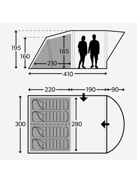 фото Надувная палатка KAMPA Dometic Brean 4 Classic Air