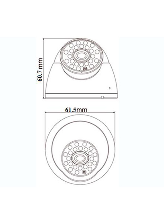 фото Аналоговая видеокамера Tantos TSc-EBm960CHB (2.8)