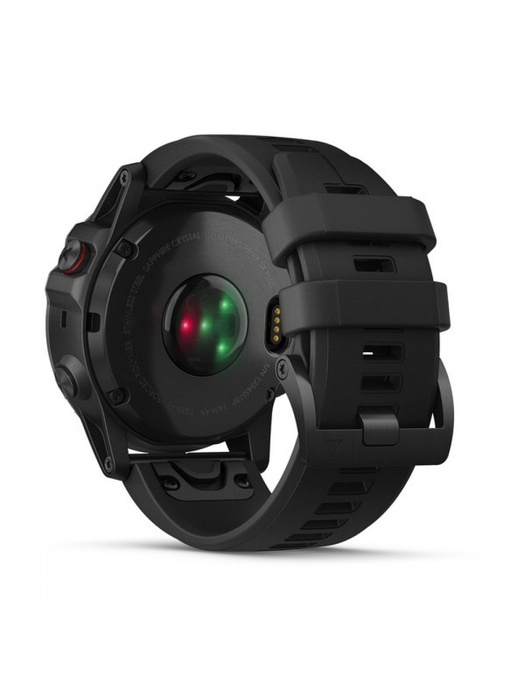 фото Garmin FENIX 5X PLUS SAPPHIRE черные с черным ремешком